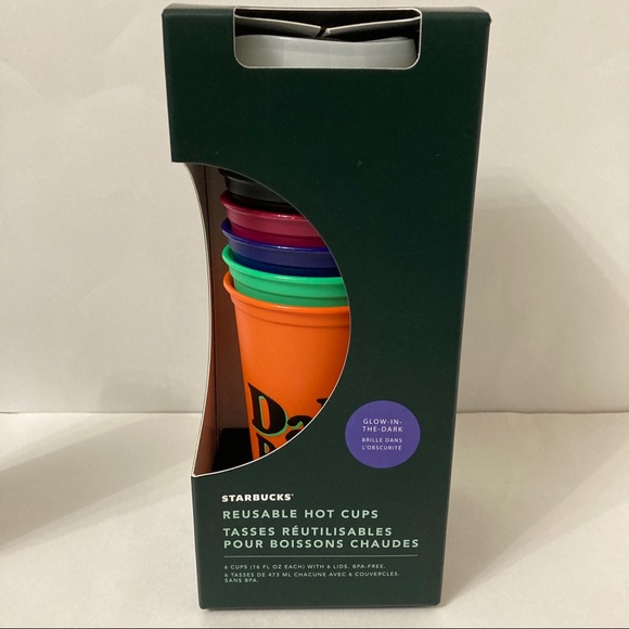 Starbucks Halloween Glow In The Dark Reusable Cups